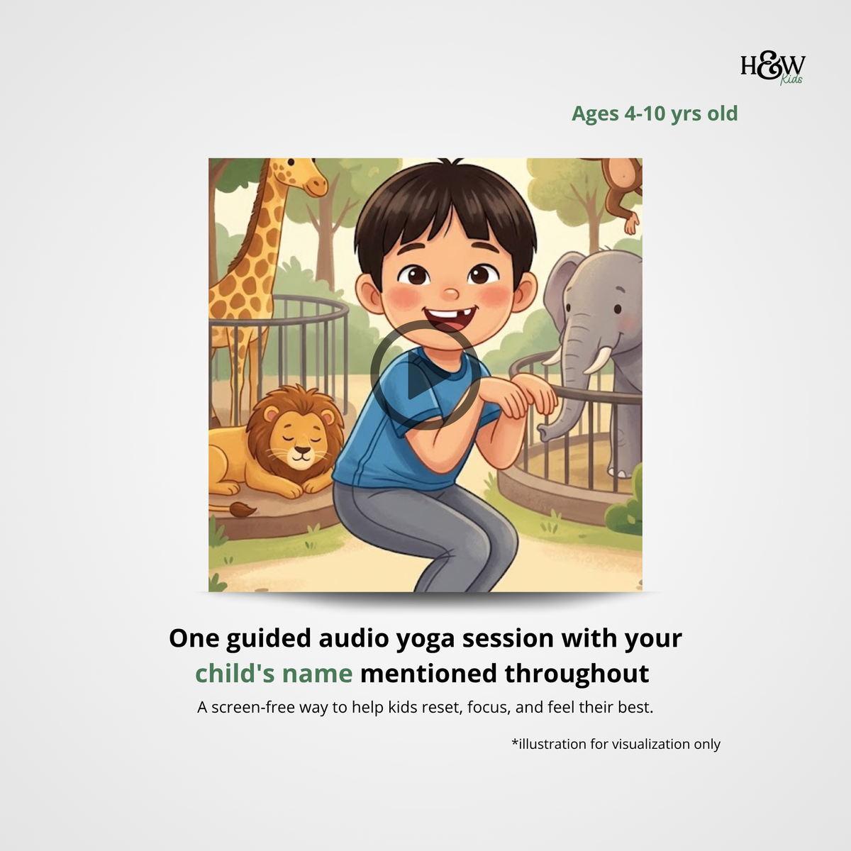 Animal Adventure Audio Yoga for Kids (Personalized)