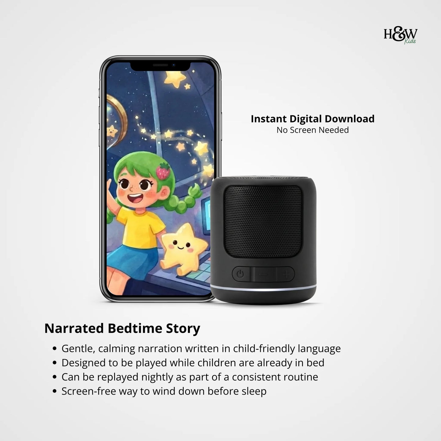 Ana and the Stars - Bedtime Audio Story (Instant Download)