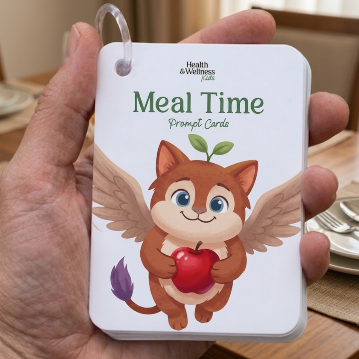 Mealtime Conversation Starters Cards for Kids (Non-Personalized)