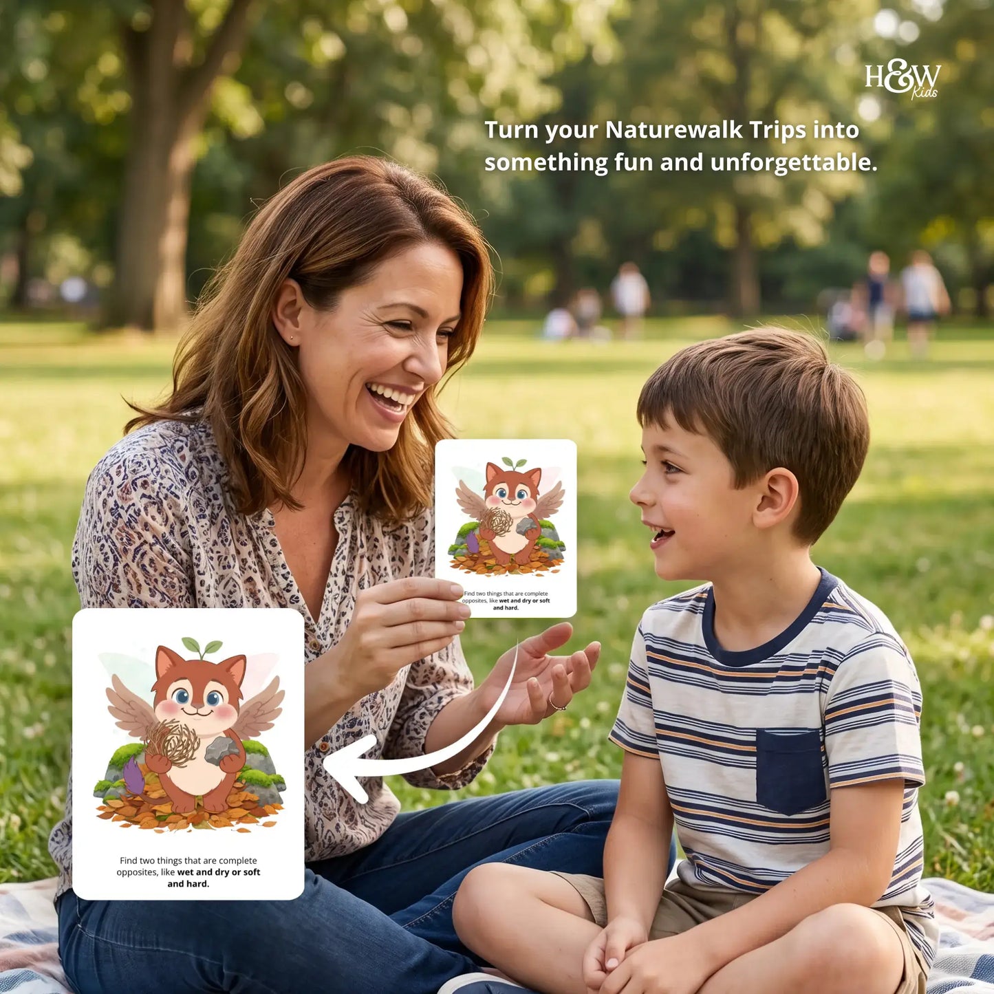Beak Nature Walk Prompt Cards - Conversation Starters for Kids (No personalization)