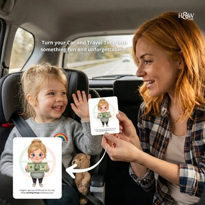 Car and Travel Conversation Cards for Kids (Personalized)
