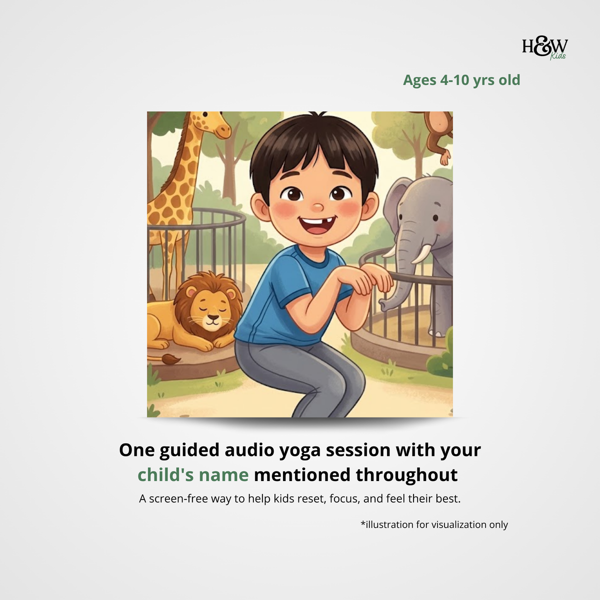 Animal Adventure Audio Yoga for Kids (Personalized)