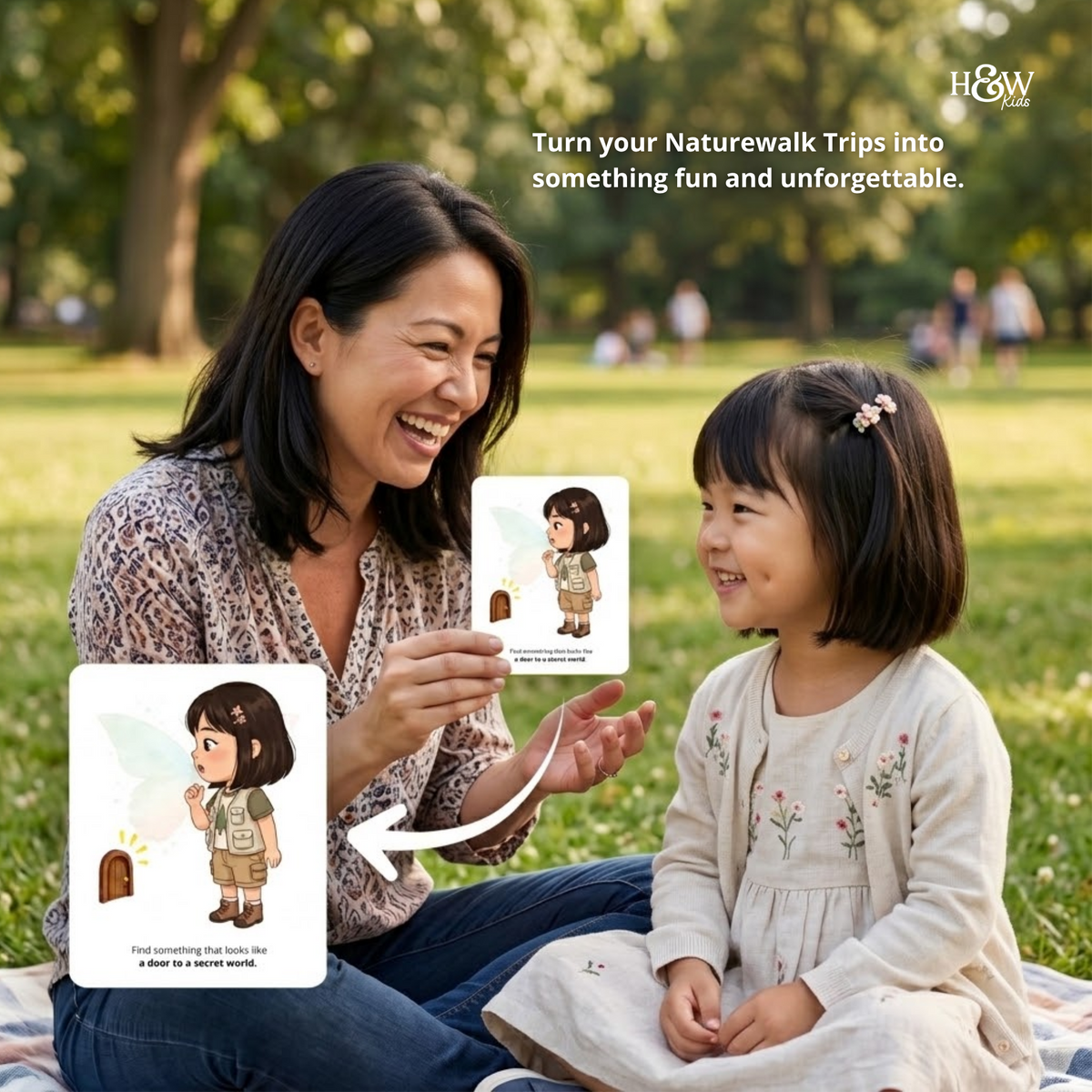 Nature Walk Conversation Cards for Kids (Personalized)
