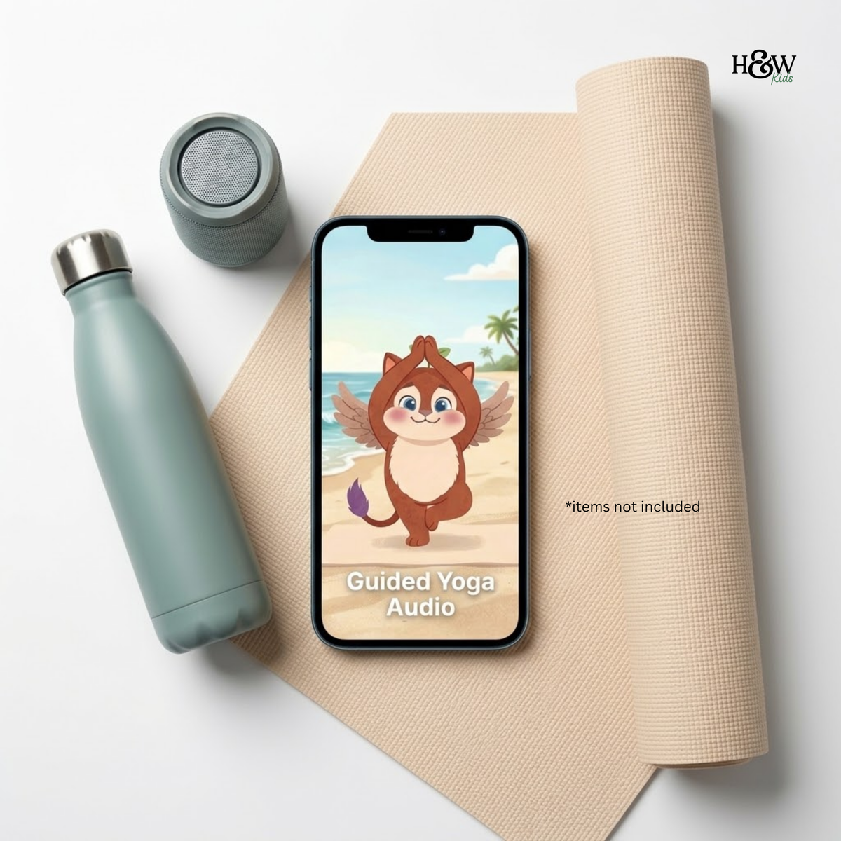 Beach Day Audio Yoga for Kids (Non-Personalized)