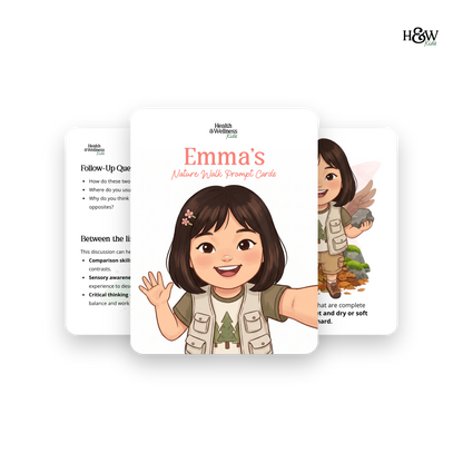 Nature Walk Conversation Cards for Kids (Personalized)