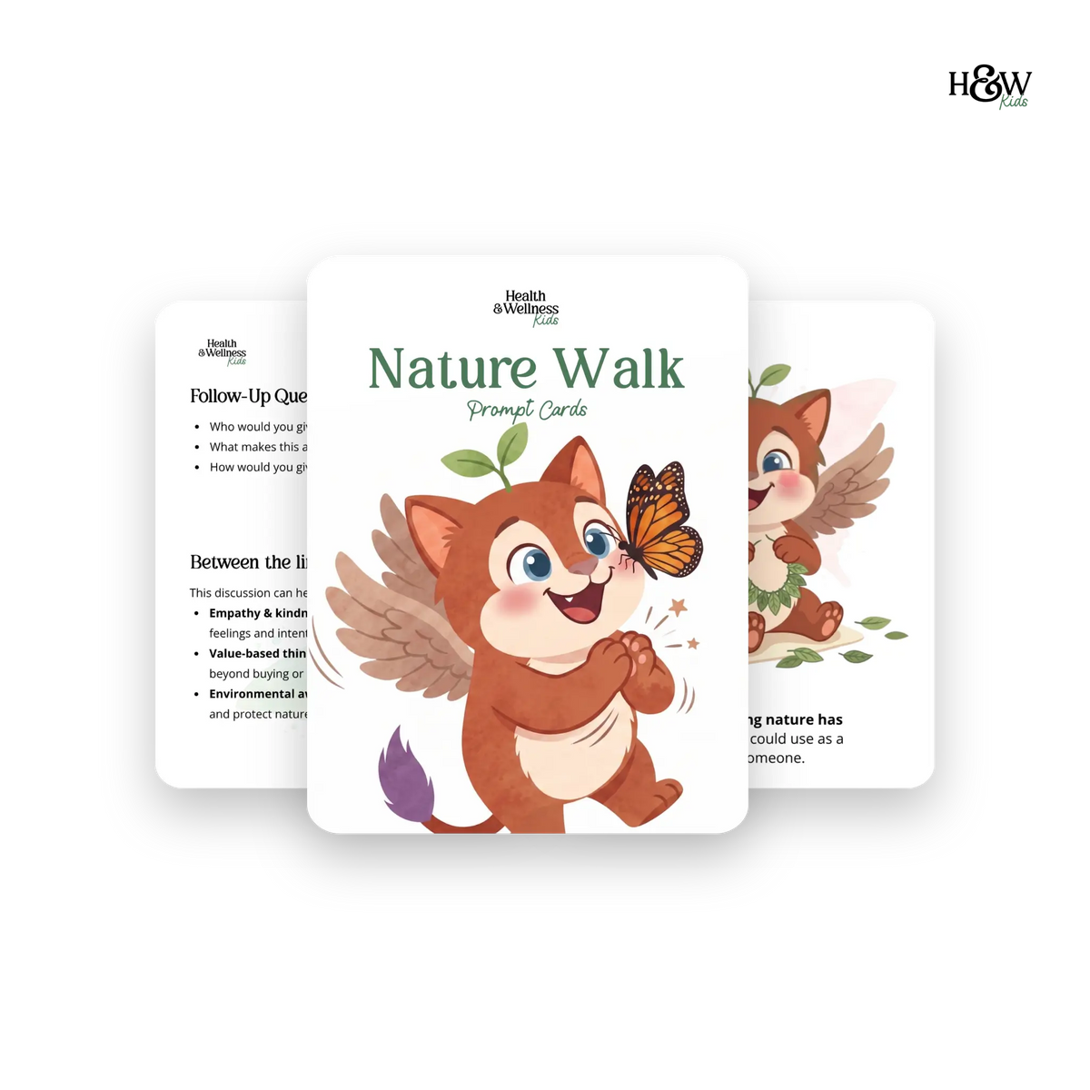 Nature Walk Conversation Cards for Kids (Non-Personalized)