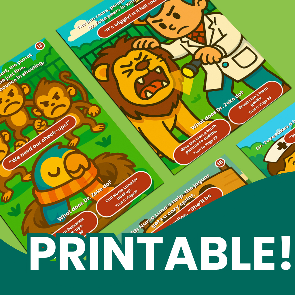 Dr. Zeke’s First Day in Wiggly Wild Zoo – Interactive Storybook