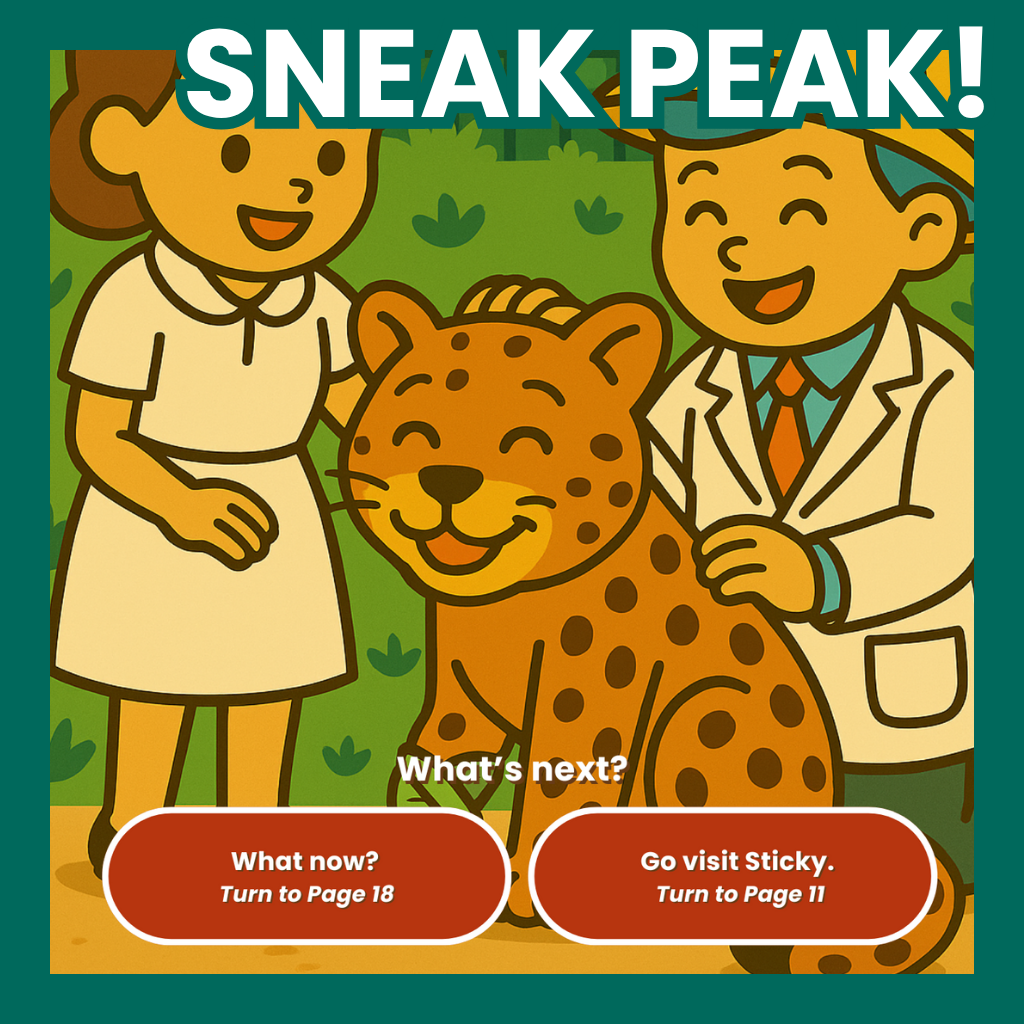 Dr. Zeke’s First Day in Wiggly Wild Zoo – Interactive Storybook