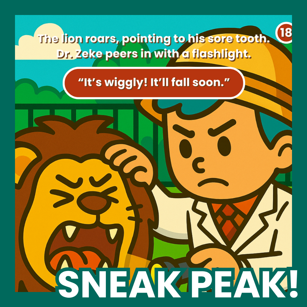 Dr. Zeke’s First Day in Wiggly Wild Zoo – Interactive Storybook