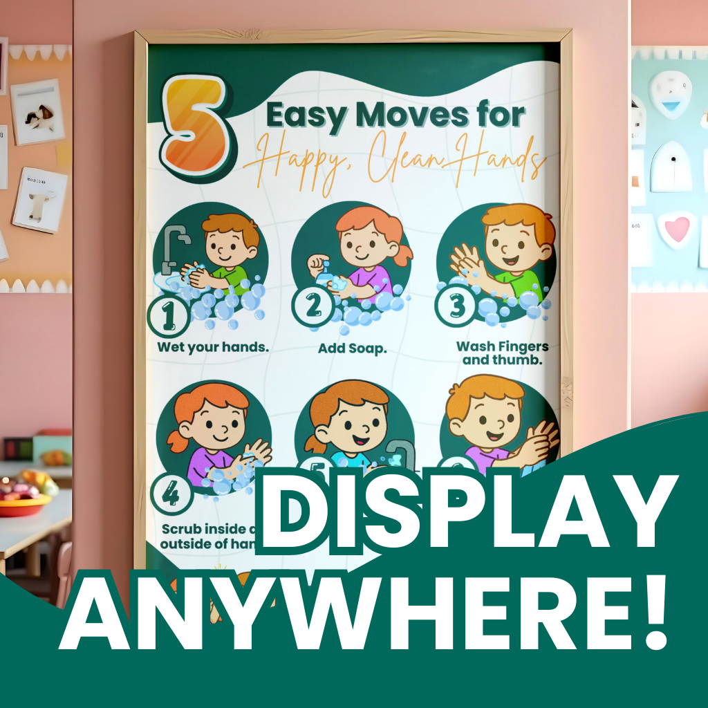 Easy Moves for Happy, Clean Hands Poster