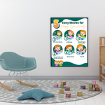 Easy Moves for Happy, Clean Hands Poster