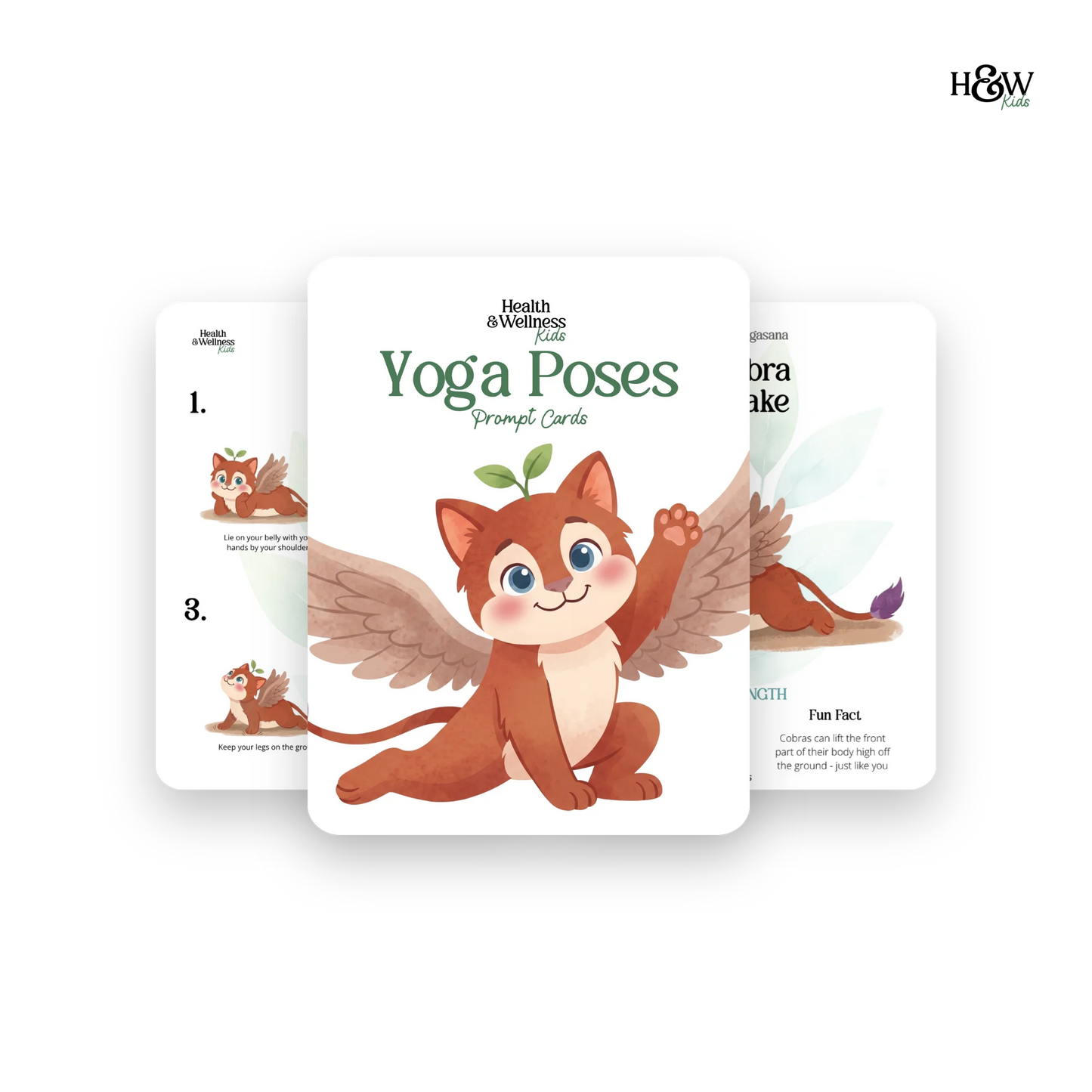 Yoga Cards for Kids - Yoga Flashcards for Kids  (No personalization)