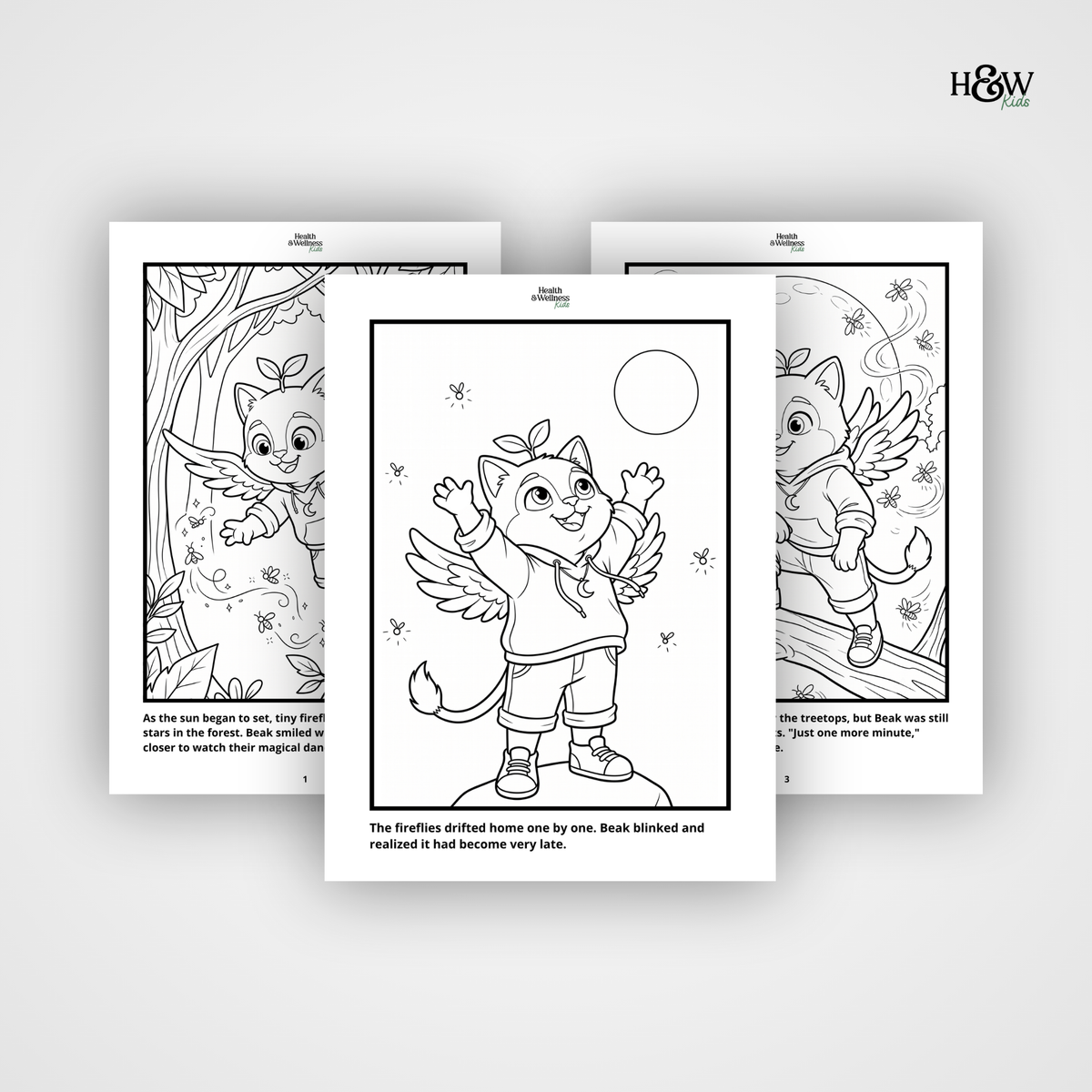 Beak and the Blanket Cloud  (Non Personalized Bedtime Story Coloring Book Portfolio for Kids)