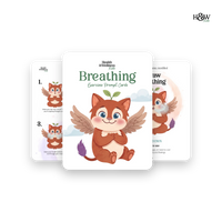 Breathing Cards for Kids - Breathing Flashcards for Kids  (No personalization)