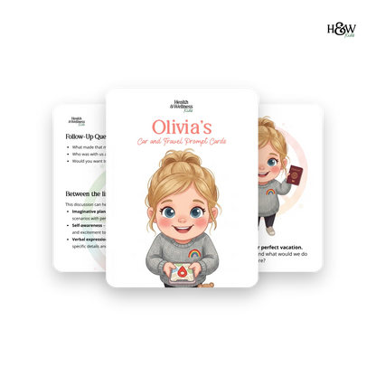Car and Travel Conversation Cards for Kids (Personalized)