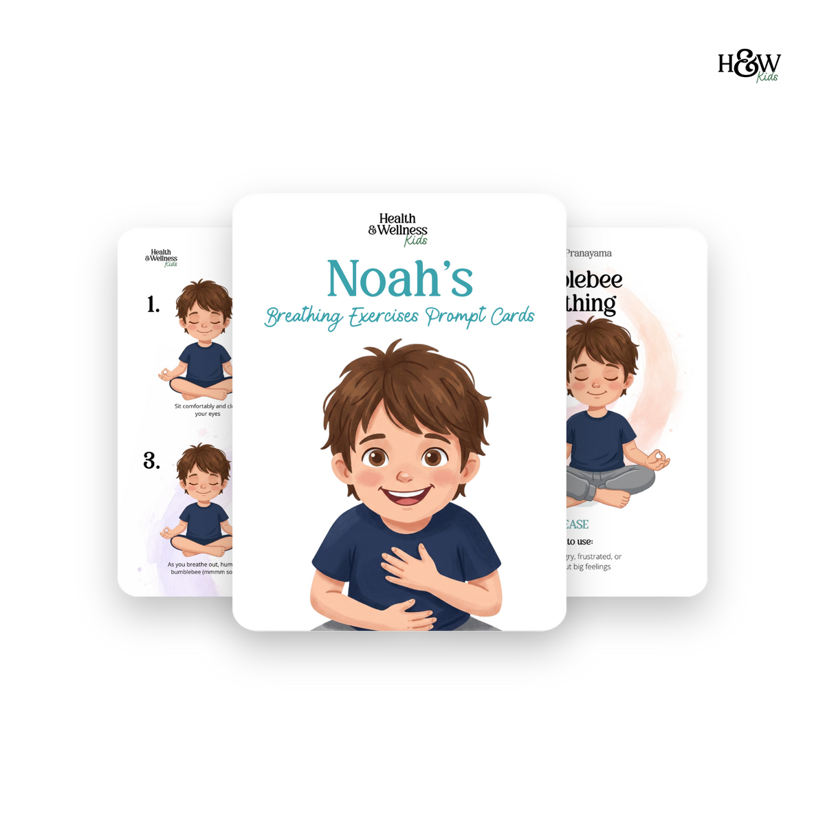 Breathing Cards for Kids (Personalized)