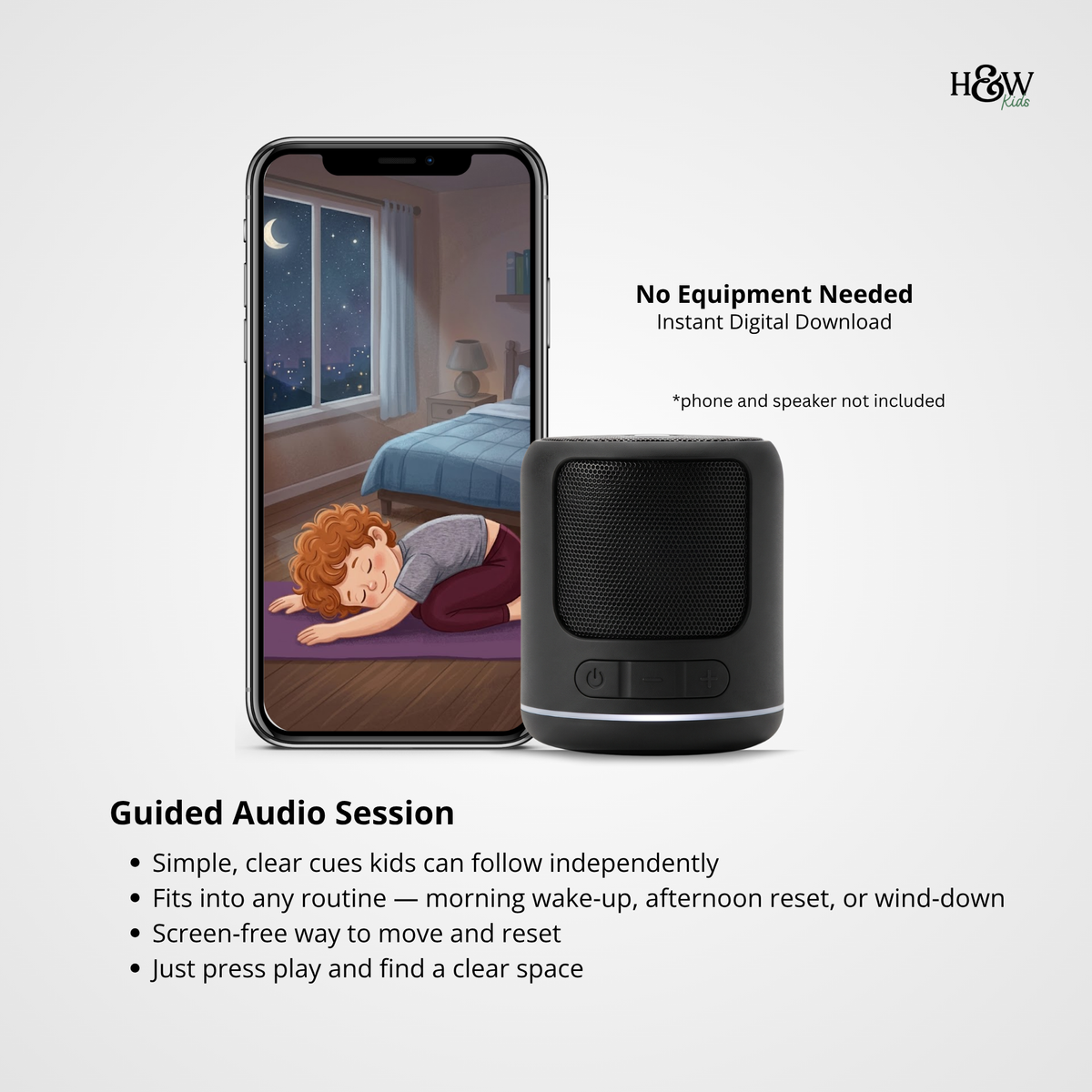 Bedtime Audio Yoga for Kids (Personalized)