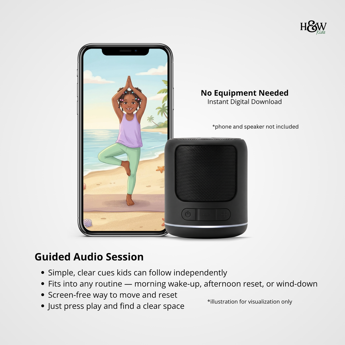 Beach Day Audio Yoga for Kids (Personalized)