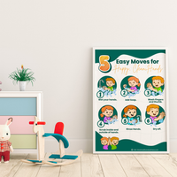 Easy Moves for Happy, Clean Hands Poster