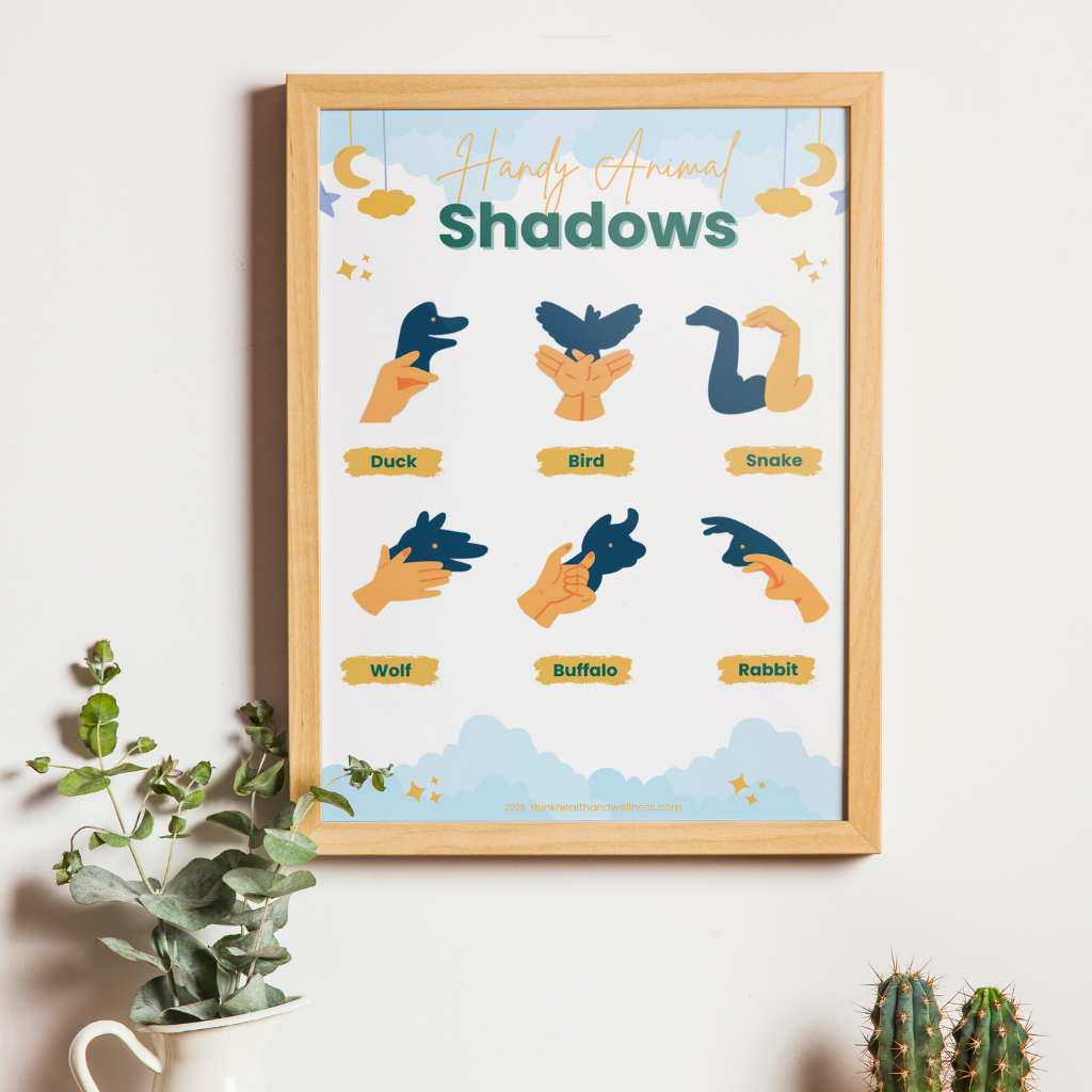 Handy Animal Shadows Poster