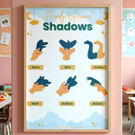 Handy Animal Shadows Poster