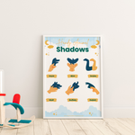 Handy Animal Shadows Poster