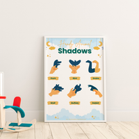 Handy Animal Shadows Poster