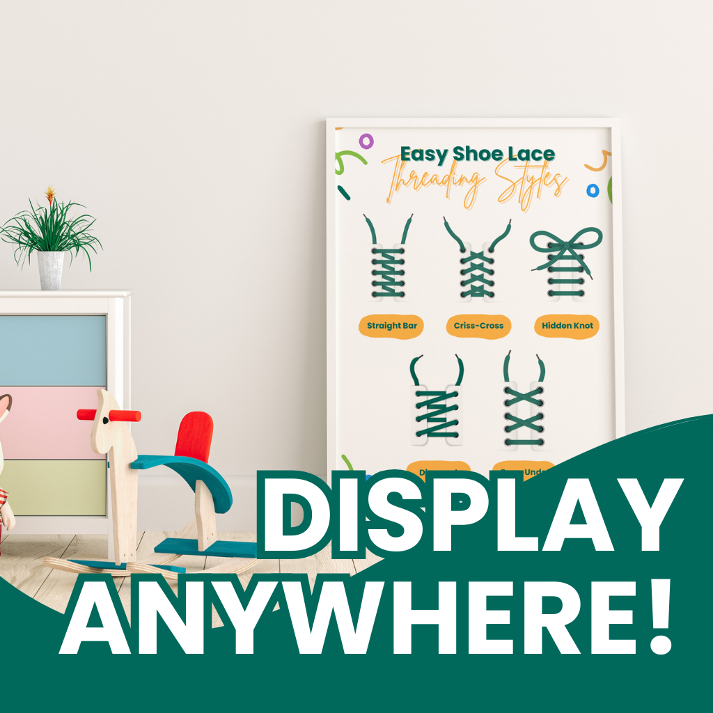 Easy Shoe Lace Threading Styles Poster