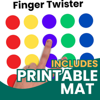 Fine Motor Flashcard Printable - Dino Finger Twister Flashcards
