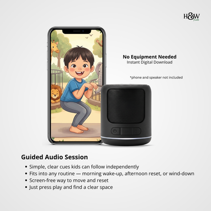 Animal Adventure Audio Yoga for Kids (Personalized)