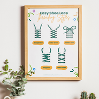 Easy Shoe Lace Threading Styles Poster