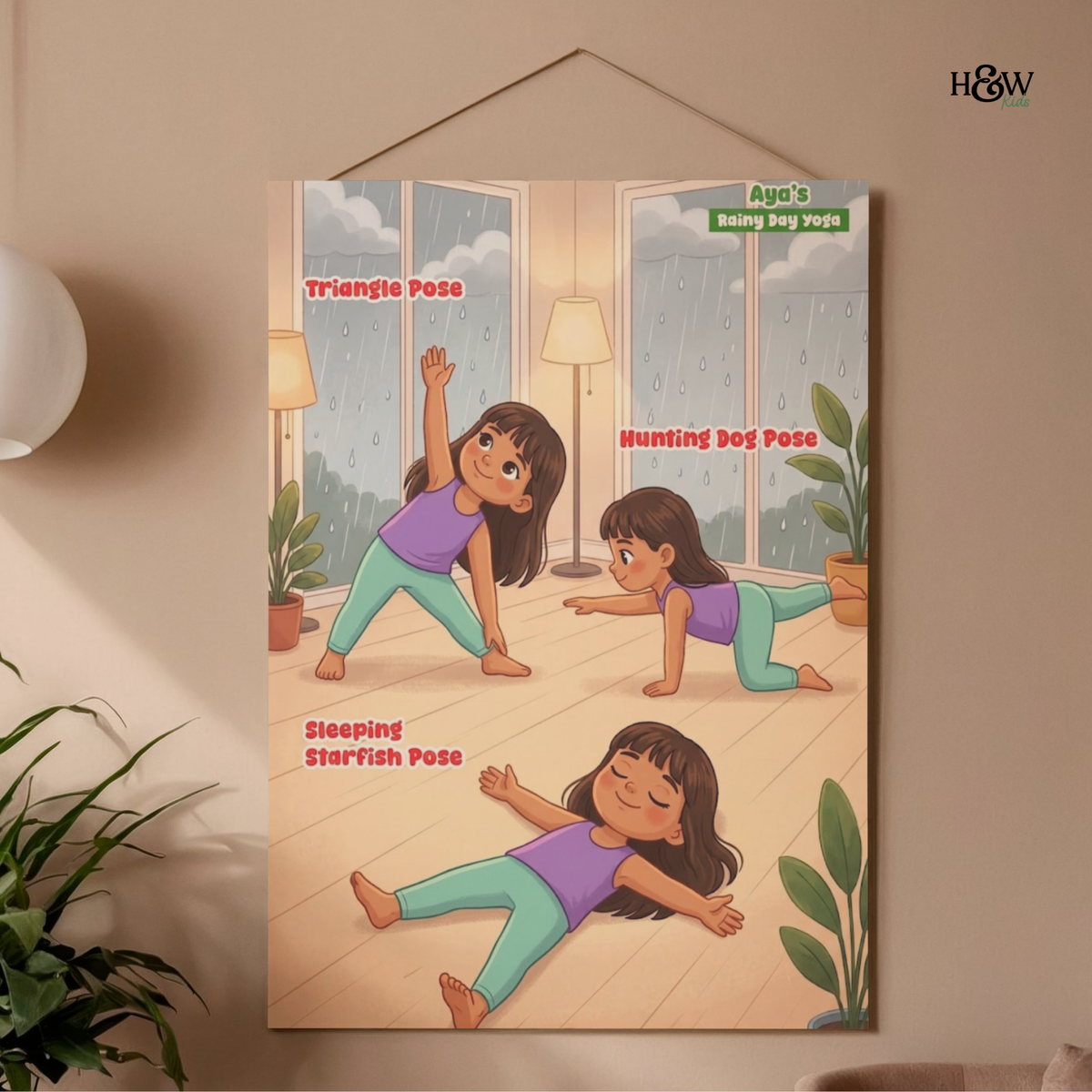 Guided Audio Yoga Bundle for Kids (Personalized Audio Yoga and Posters)