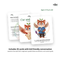 Beak Car and Travel Prompt Cards - Conversation Starters for Kids (No personalization)