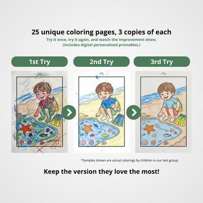 Sea Adventures  (Personalized Bedtime Story Coloring Book Portfolio for Kids)