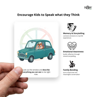 Beak Car and Travel Prompt Cards - Conversation Starters for Kids (No personalization)