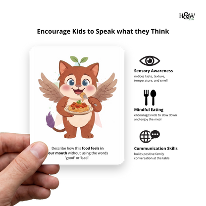 Mealtime Conversation Starters Cards for Kids (Non-Personalized)