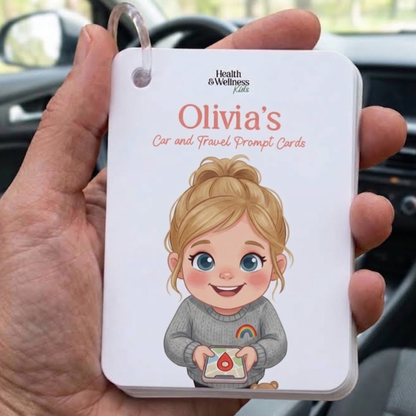 Car and Travel Conversation Cards for Kids (Personalized)