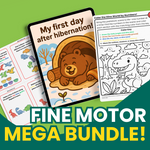 BIG BUNDLE! Fine Motorskill printable worksheet pdf: Little Hands, Big Moves: The Fine Motor Skills Discovery Pack