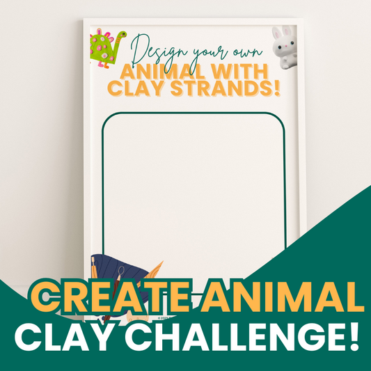 Design Your Animal with Clay Strands Poster