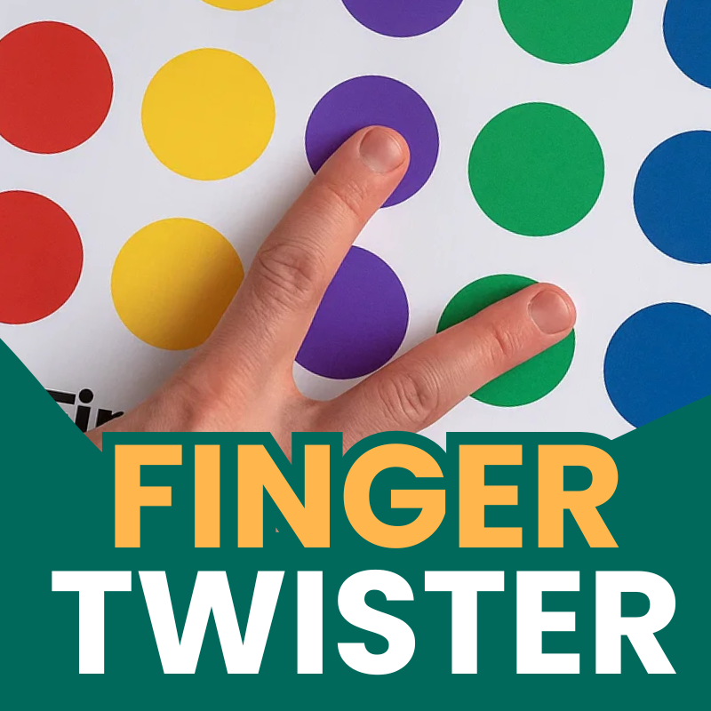 Fine Motor Flashcard Printable - Dino Finger Twister Flashcards