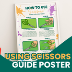 How to Use Scissors Poster