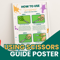How to Use Scissors Poster