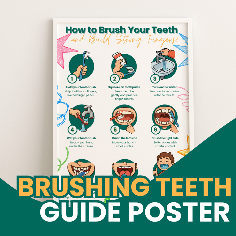 How to Brush Your Teeth and Build Strong Fingers Poster