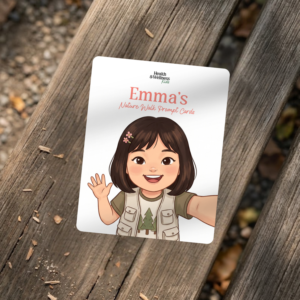 Nature Walk Conversation Cards for Kids (Personalized)
