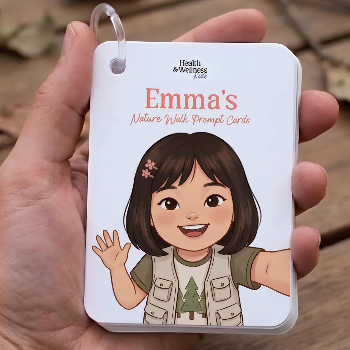 Nature Walk Conversation Cards for Kids (Personalized)