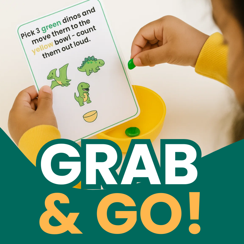 Dino Grab & Go Flashcards