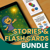 Story + Play Bundle – 15 Fine Motor Storybooks + 3 Printable Flashcard Sets