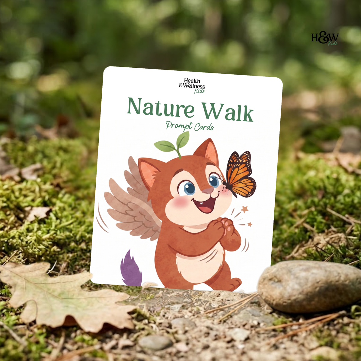 Nature Walk Conversation Cards for Kids (Non-Personalized)