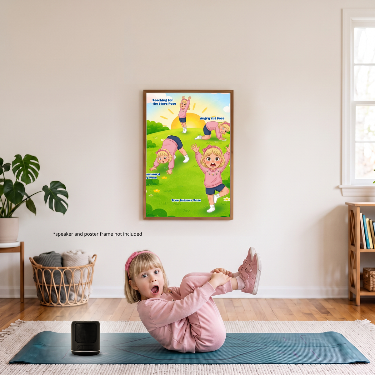 Guided Audio Yoga Bundle for Kids (Personalized Audio Yoga and Posters)