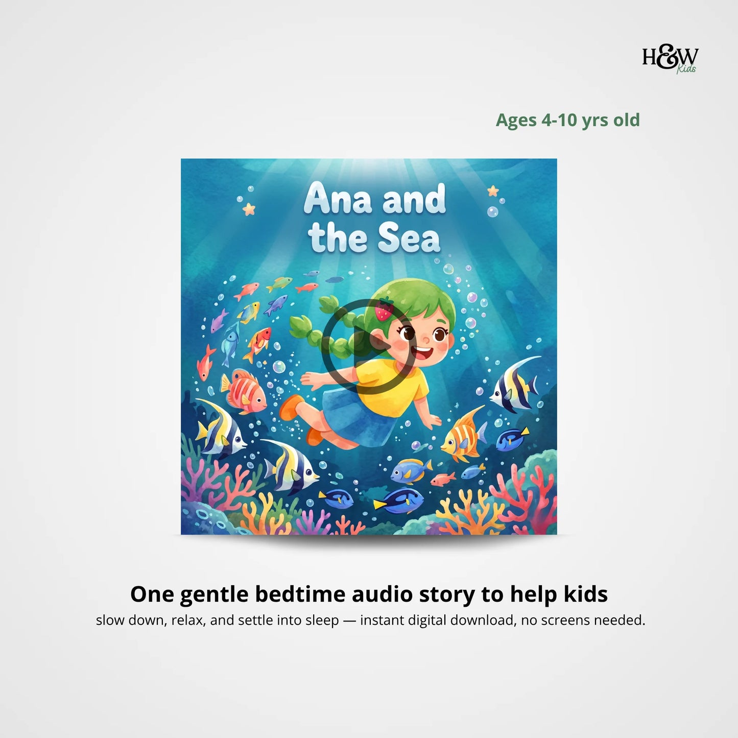 Ana and the Sea -  Bedtime Audio Story (Instant Download)
